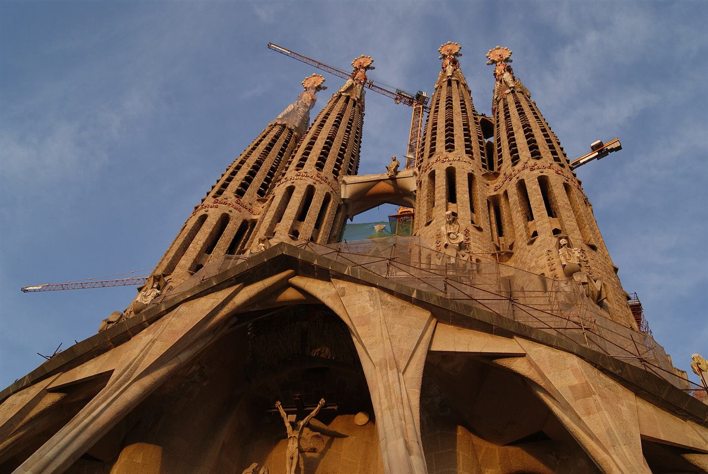 Torres de la fachada del Nacimiento de la Sagrada Família