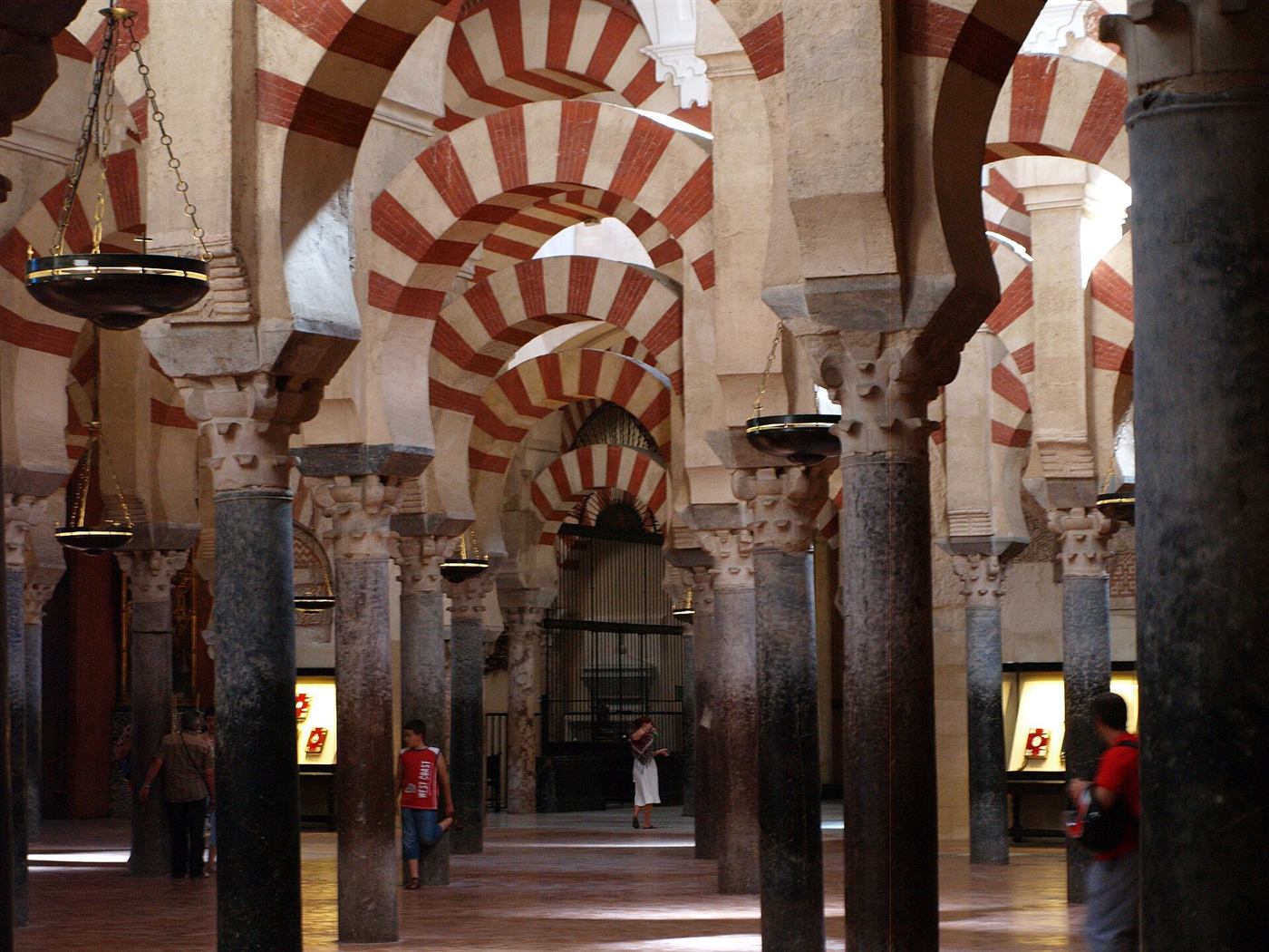 Los arcos de la Mezquita de Córdoba.