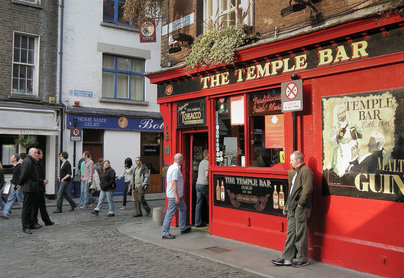 Uno de los pubs más conocidos de Temple Bar.