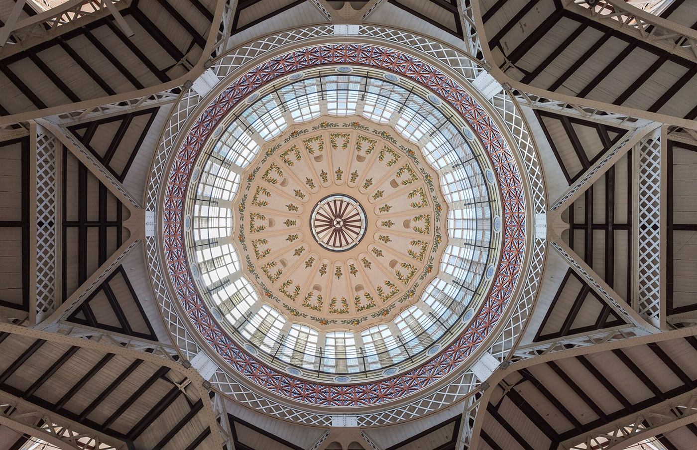 La cúpula del Mercado Central.